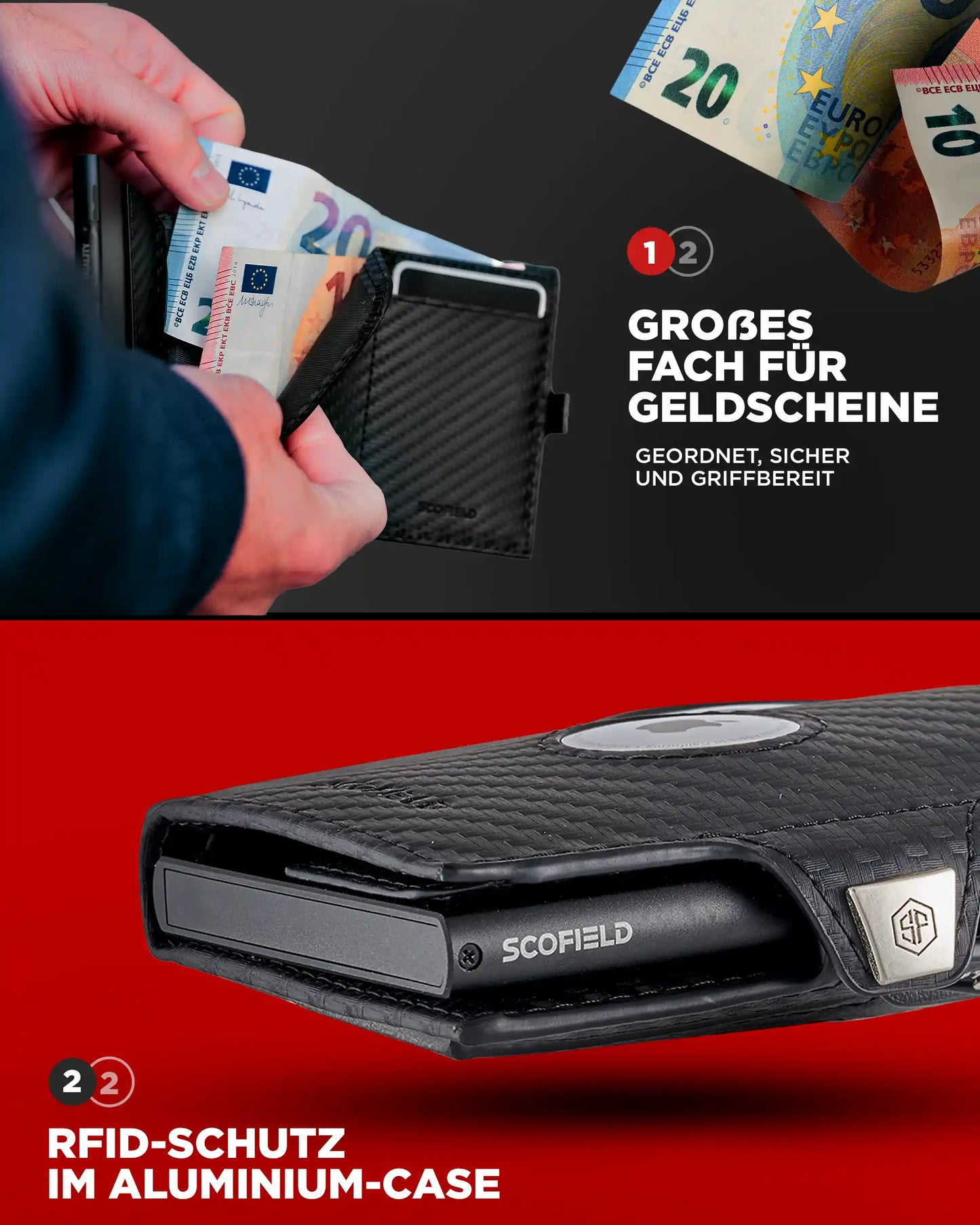 Carbon - Matte Black, Ohne Münzfach