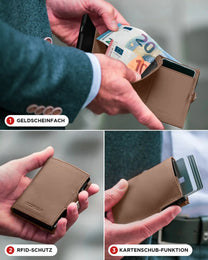Brown - Matte Black, Ohne Münzfach