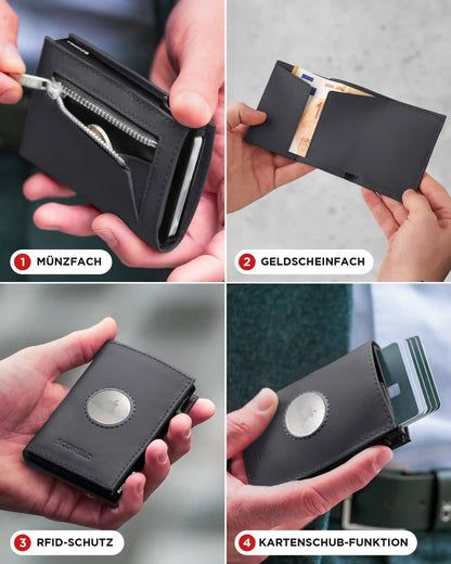 Black - Matte Black, Münzfach Mini
