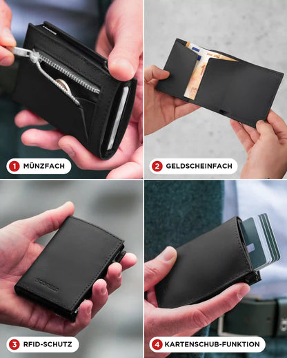 Black - Matte Black, Münzfach Mini