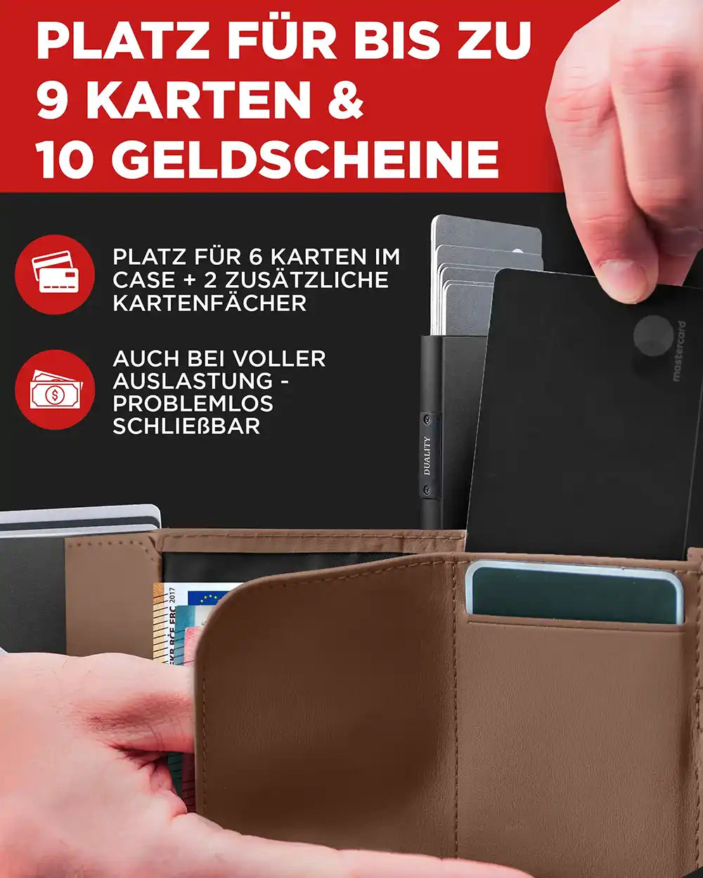 Brown - Matte Black, Ohne Münzfach,
Brown - Matte Black, Münzfach Mini,
Brown - Chocolate Brown, Ohne Münzfach,
Brown - Chocolate Brown, Münzfach Mini,
Brown - Silver, Ohne Münzfach,
Brown - Silver, Münzfach Mini