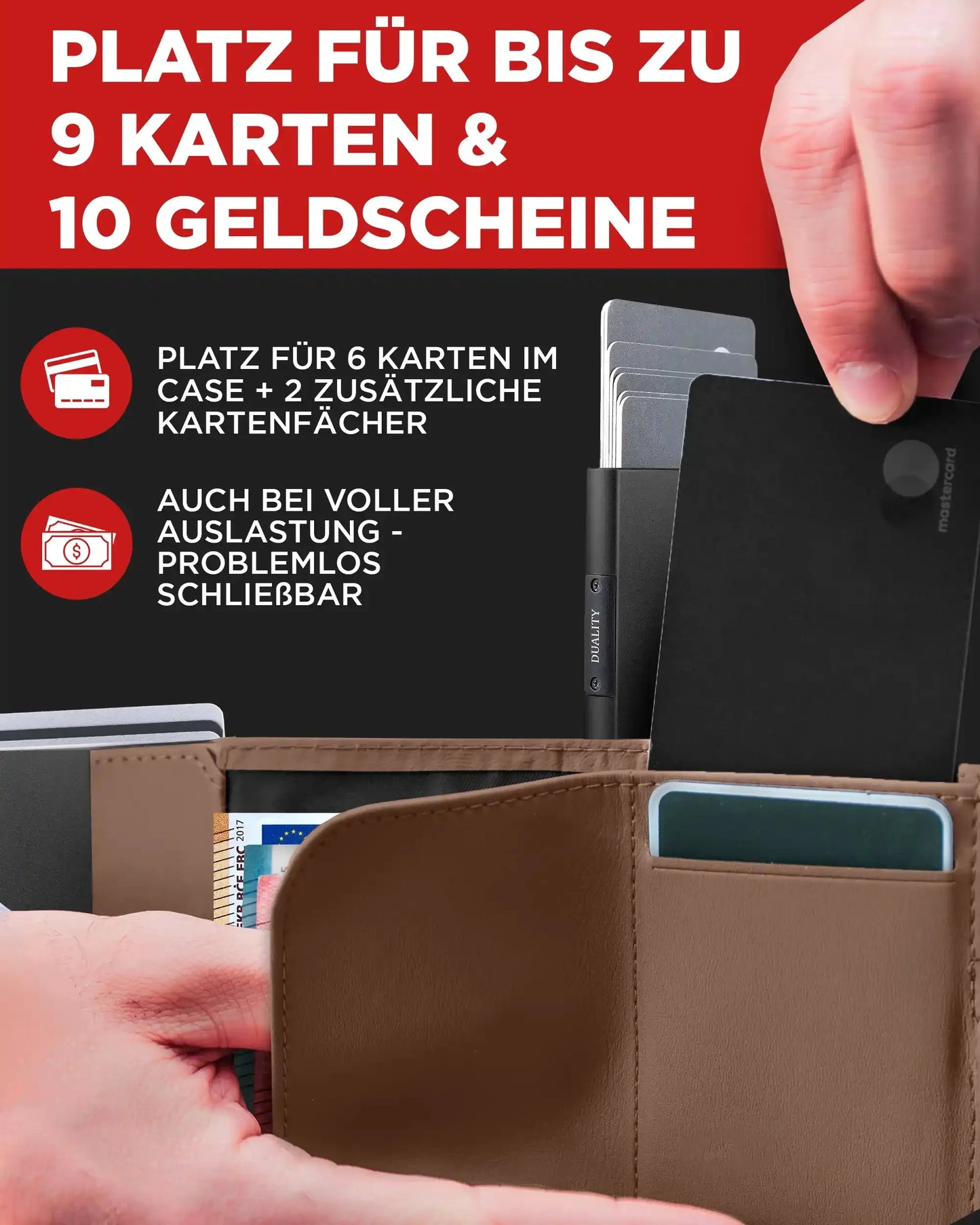 Brown - Matte Black, Münzfach Mini,
Brown - Matte Black, Ohne Münzfach