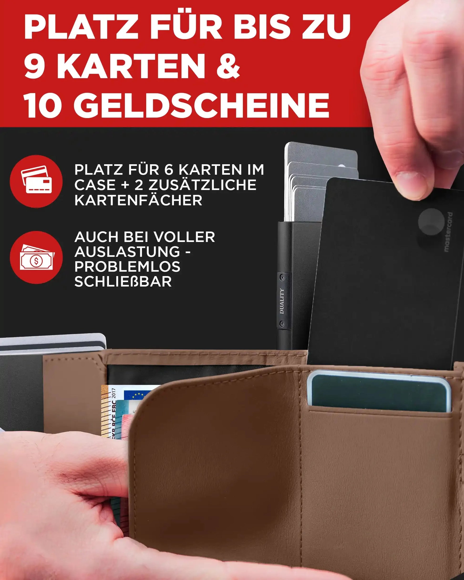 Brown - Matte Black, Münzfach Mini,
Brown - Matte Black, Ohne Münzfach