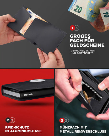 Black - Matte Black, Münzfach Mini
