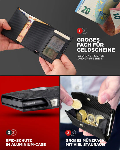 Carbon - Matte Black, Münzfach Max