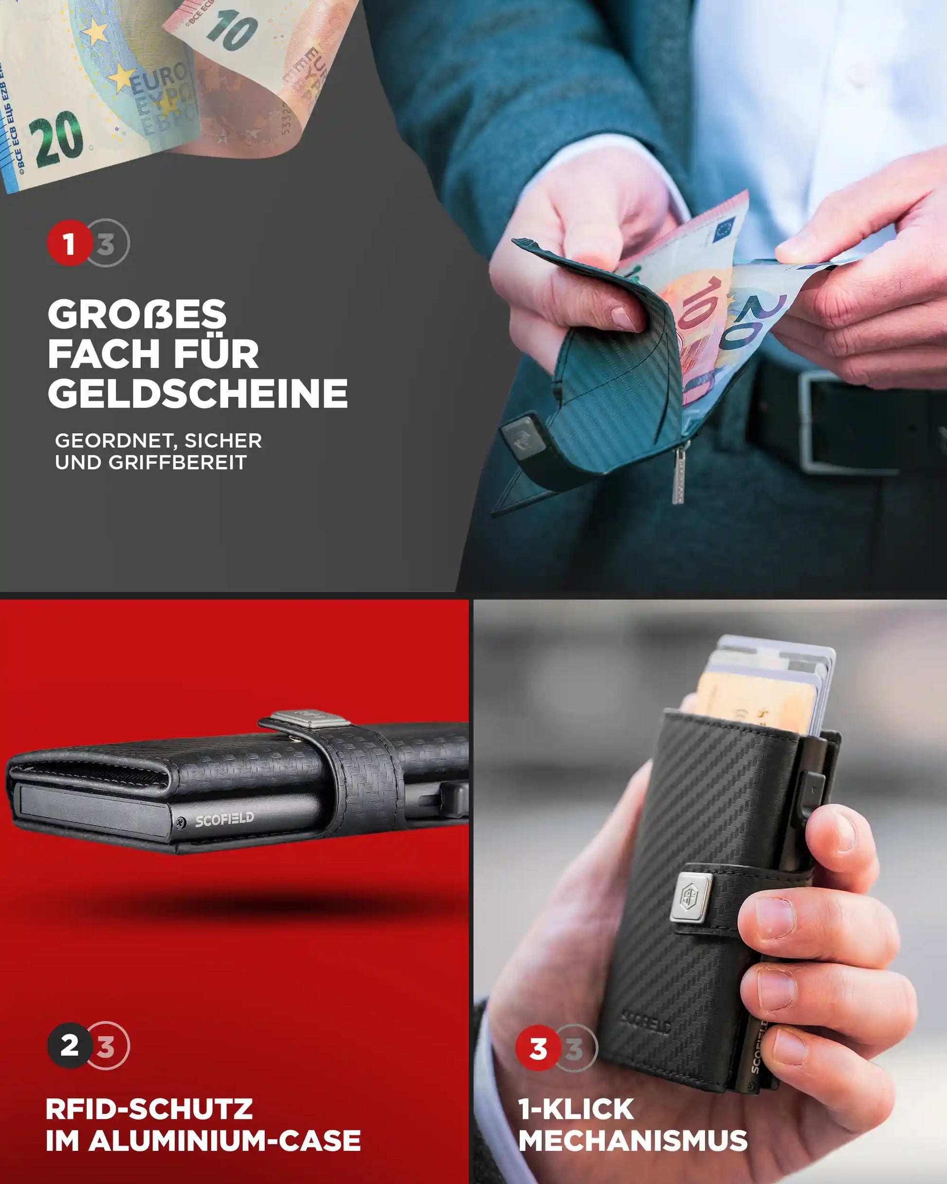 Carbon - Matte Black, Ohne Münzfach