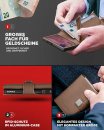 Vintage Brown - Chocolate Brown, Ohne Münzfach