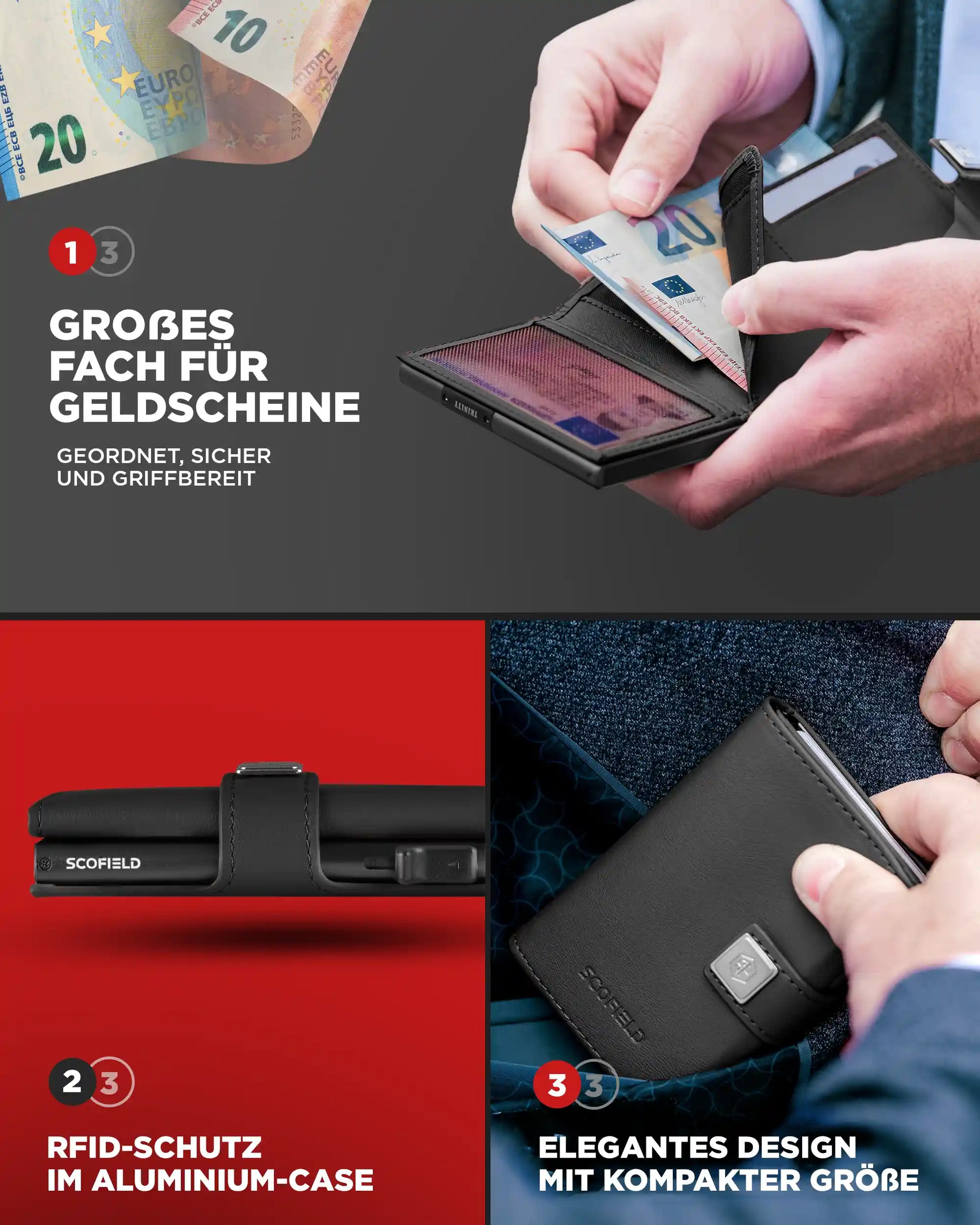Black - Cherry Red, Ohne Münzfach,
Black - Space Grey, Ohne Münzfach,
Black - Midnight Blue, Ohne Münzfach,
Black - Matte Black, Ohne Münzfach,