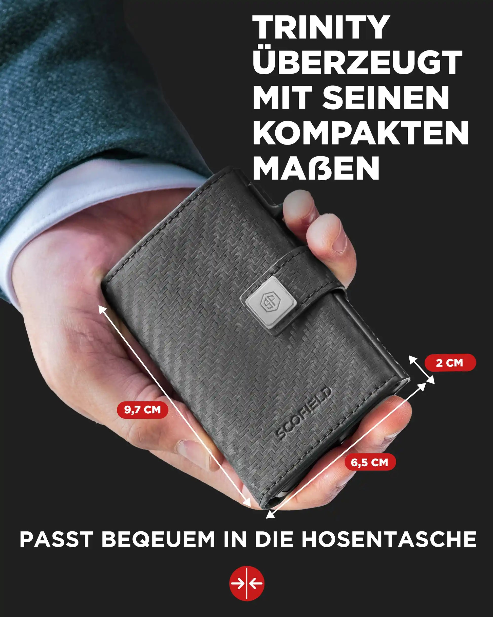 Carbon - Matte Black, Ohne Münzfach,
Carbon - Matte Black, Münzfach Mini,
Carbon - Matte Black, Münzfach Max