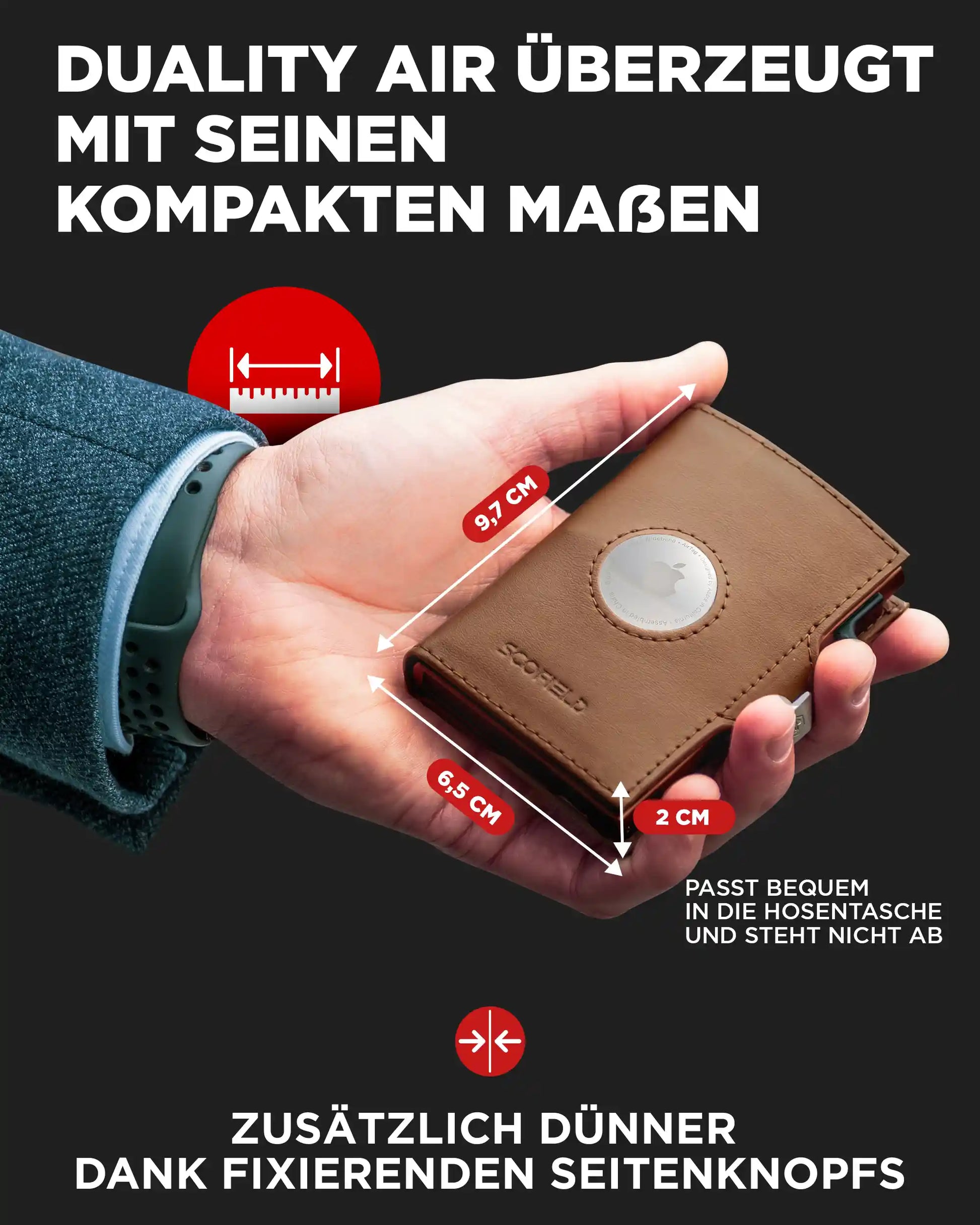 Brown - Chocolate Brown, Münzfach Mini