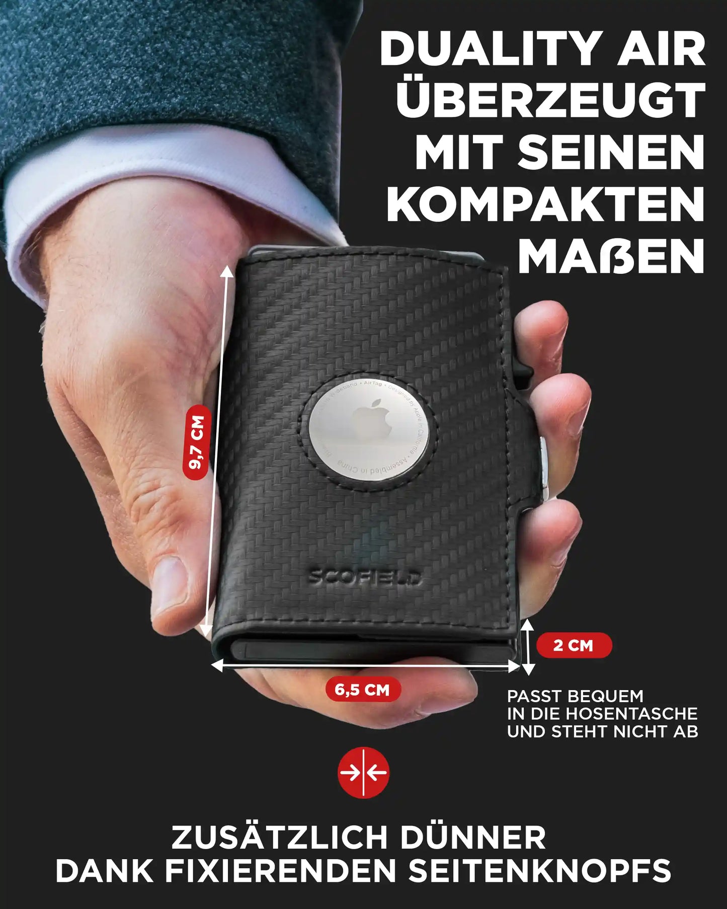 Carbon - Matte Black, Ohne Münzfach,
Carbon - Matte Black, Münzfach Mini,
Carbon - Matte Black, Münzfach Max