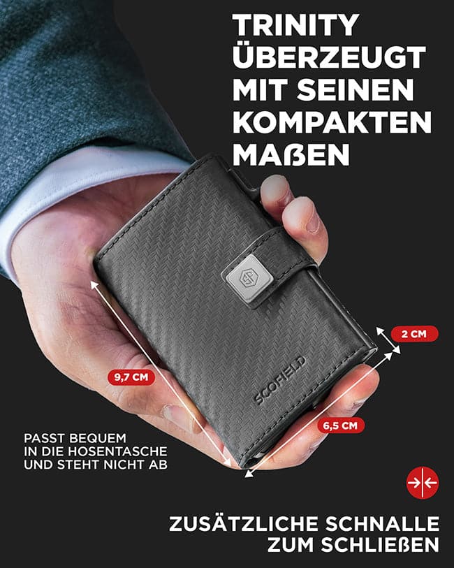 Smart Wallet Herren mit Münzfach